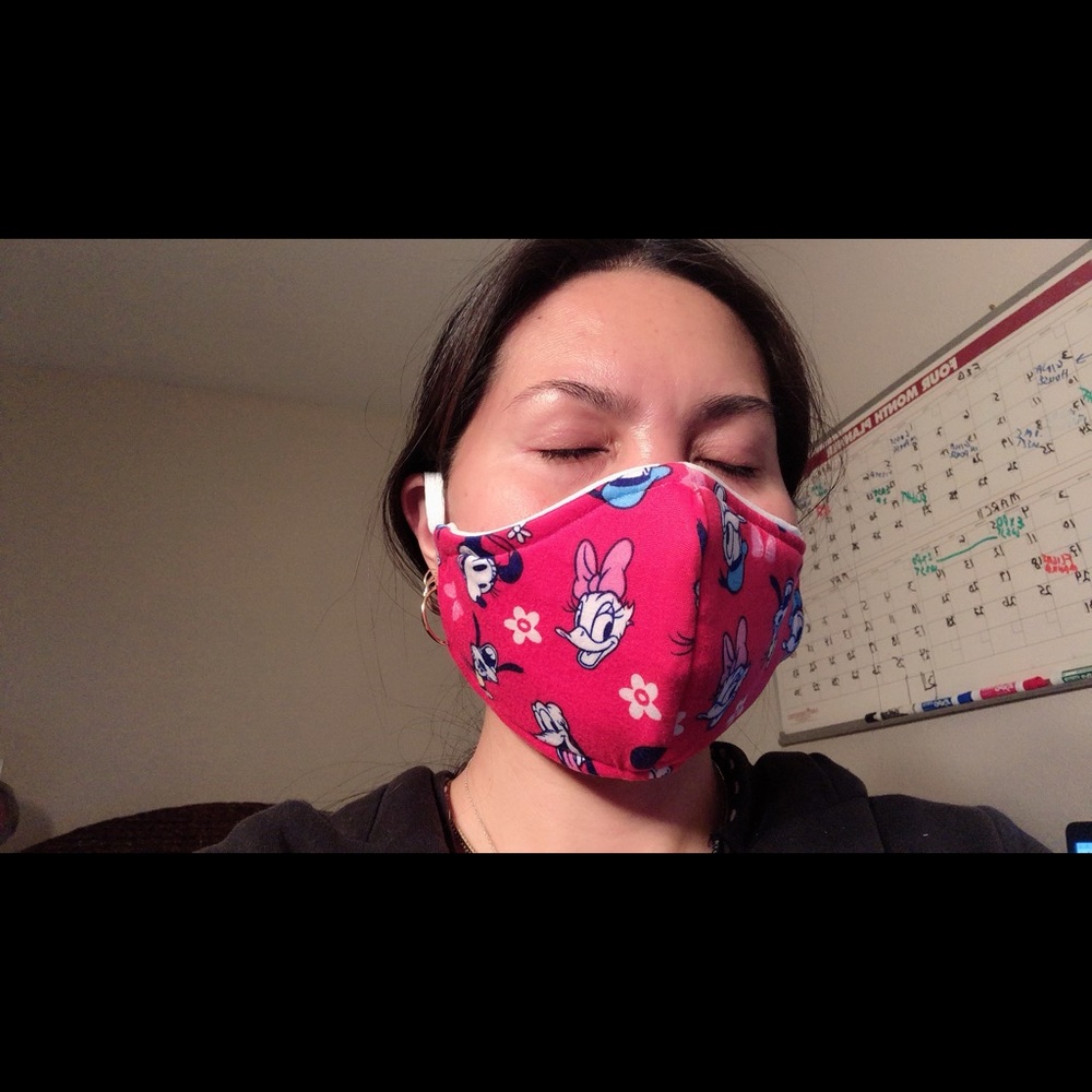 DIY  Washable , reversible Micky Mouse Face mask